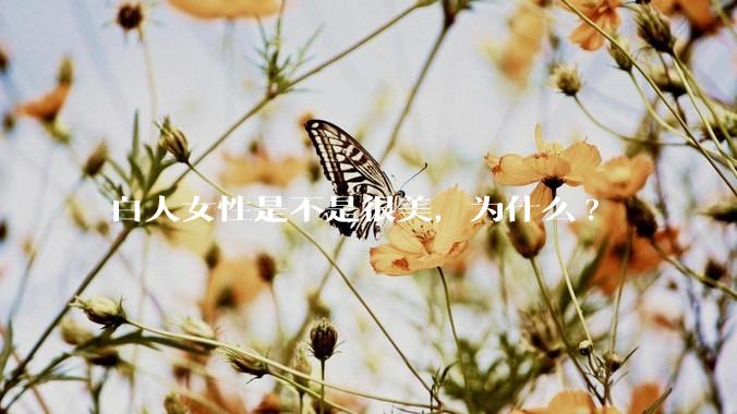 白人女性是不是很美，为什么?